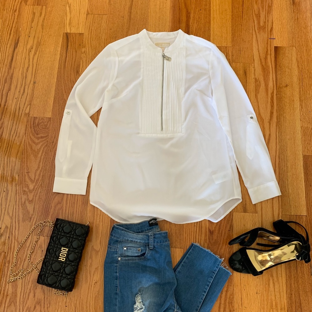 Michael Kors white long sleeves